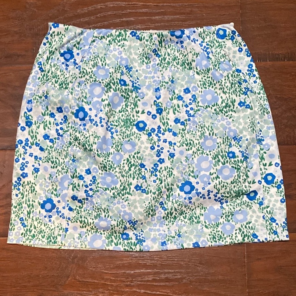 Tory Sport Blue and green floral active skirt